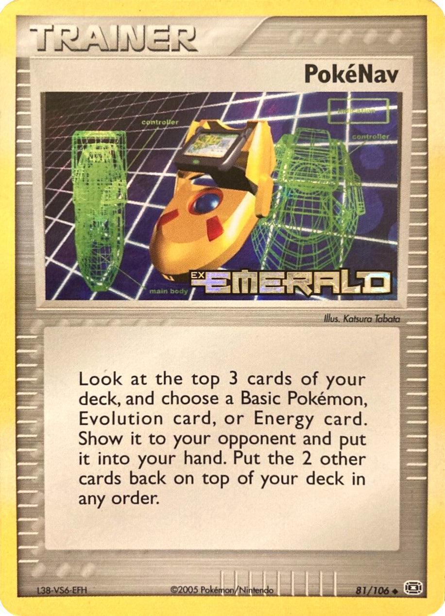 81, EX: Emerald, Item, Reverse Holofoil, Uncommon PokeNav (81/106) (Stamped) [EX: Emerald] - Trading Card World