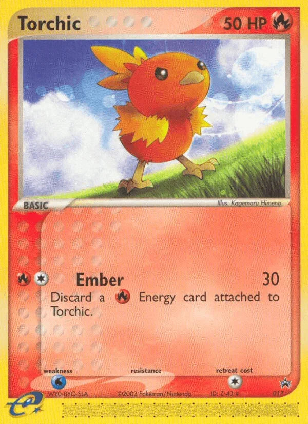017, Black Star Promo, Fire, Holofoil, Nintendo: Black Star Promos, noPrice, Normal, Water[×2] Torchic (017) [Nintendo: Black Star Promos] - Trading Card World