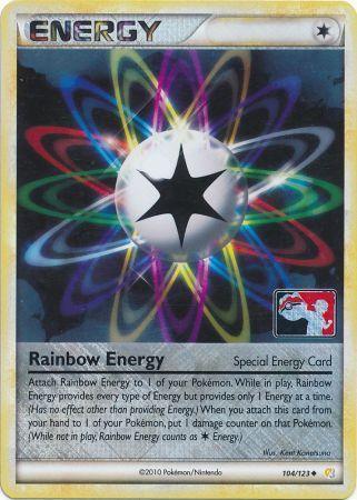 HeartGold & SoulSilver: Base Set, Promo, Reverse Holofoil, Special Rainbow Energy Rainbow Energy (104/123) (League Promo) [HeartGold & SoulSilver: Base Set] - Trading Card World