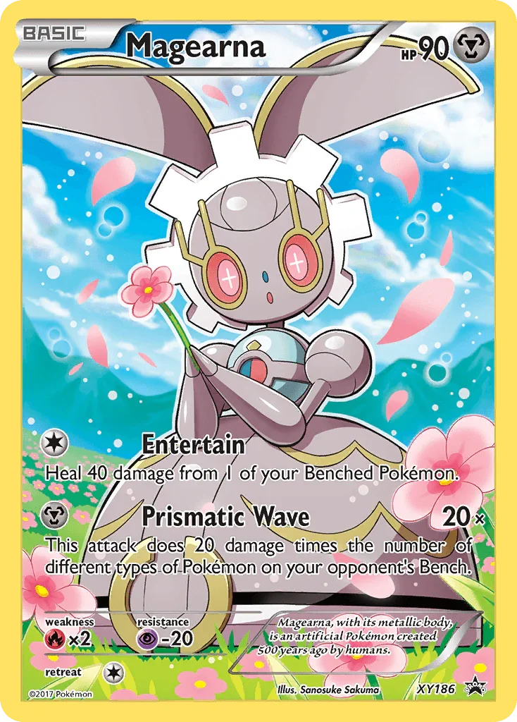 Fire [x2], Holofoil, Metal, Promo, Psychic [-20], XY186, XY: Black Star Promos Magearna (XY186) [XY: Black Star Promos] - Trading Card World
