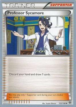 122, Normal, Supporter, Uncommon, World Championships 2014 Professor Sycamore (122/146) (Plasma Power - Haruto Kobayashi) [World Championships 2014] - Trading Card World