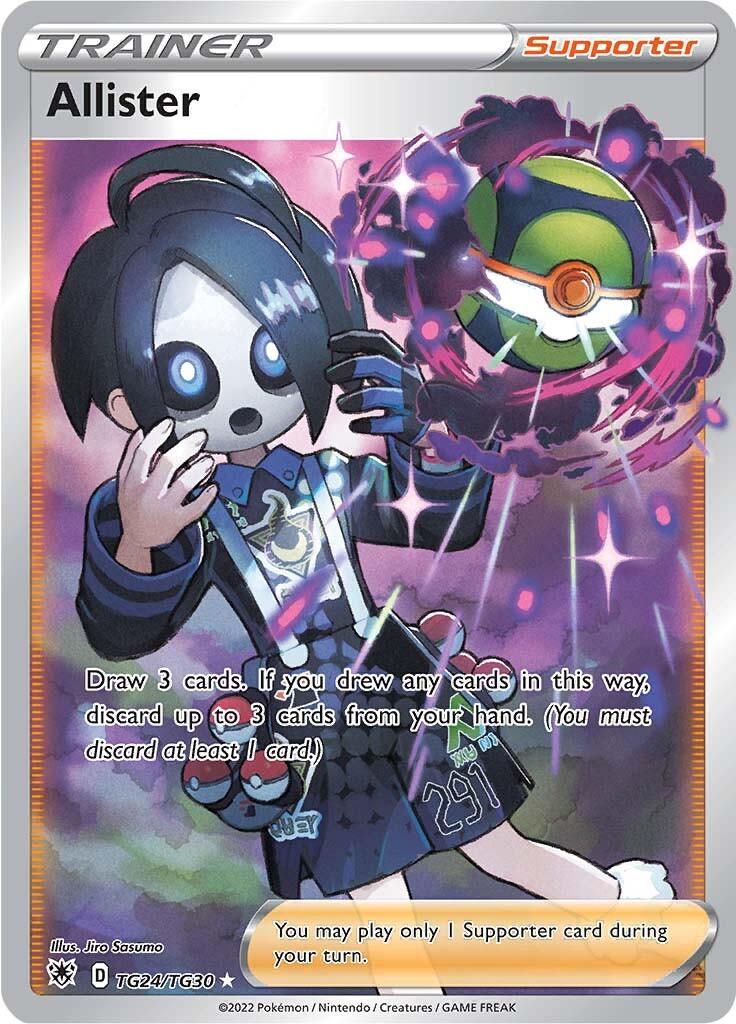 Holofoil, Secret Rare, Supporter, Sword & Shield: Astral Radiance, TG24 Allister (TG24/TG30) [Sword & Shield: Astral Radiance] - Trading Card World