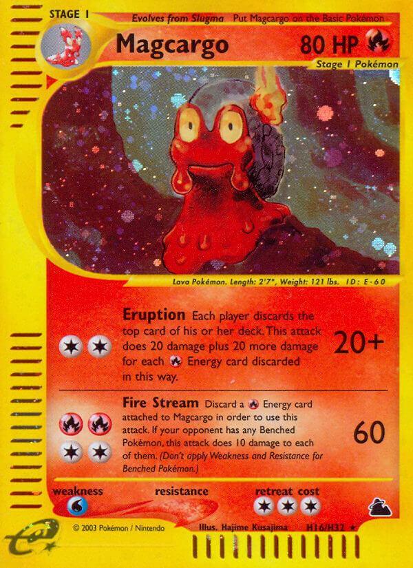 Fire, H16, Holo Rare, Holofoil, Reverse Holofoil, Skyridge, Water[×2] Magcargo (H16/H32) [Skyridge] - Trading Card World