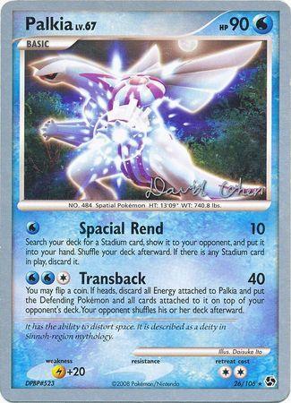 26, Lightning[+20], Normal, Rare, Water, World Championships 2009 Palkia LV.67 (26/106) (Stallgon - David Cohen) [World Championships 2009] - Trading Card World