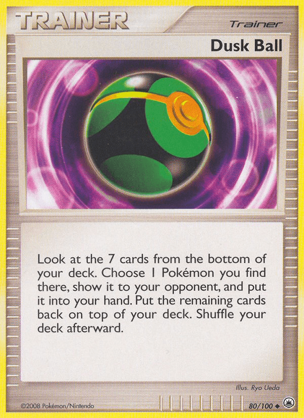 80, Diamond & Pearl: Majestic Dawn, Item, Normal, Reverse Holofoil, Uncommon Dusk Ball (80/100) [Diamond & Pearl: Majestic Dawn] - Trading Card World