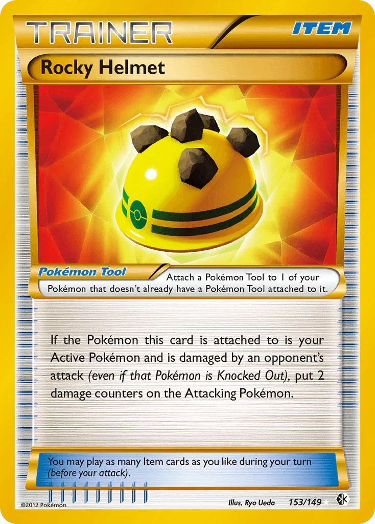 153, Black & White: Boundaries Crossed, Holofoil, Item, Secret Rare Rocky Helmet (153/149) [Black & White: Boundaries Crossed] - Trading Card World