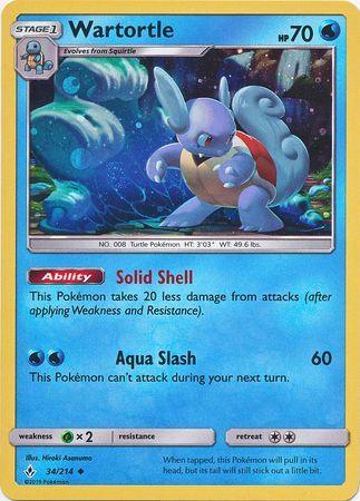 34, Grass[×2], Holofoil, Promo, Sun & Moon: Unbroken Bonds, Water Wartortle (34/214) (Premium Collection Promo) [Sun & Moon: Unbroken Bonds] - Trading Card World
