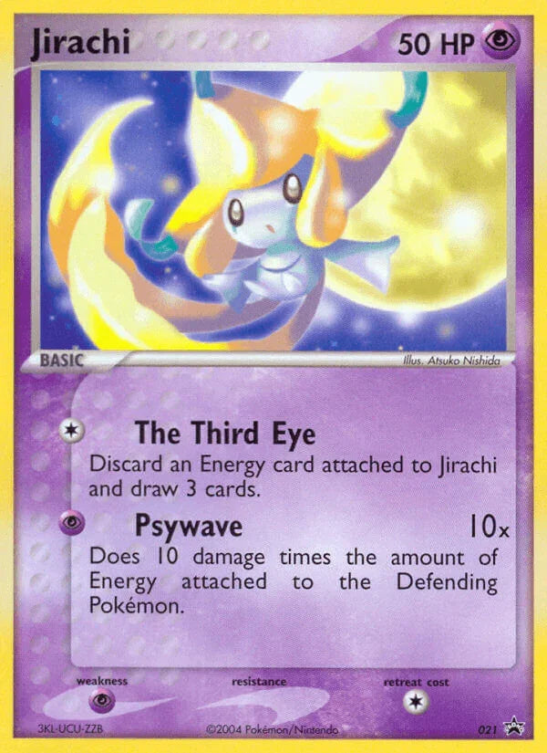 021, Black Star Promo, Nintendo: Black Star Promos, Normal, Psychic, Psychic[×2] Jirachi (021) [Nintendo: Black Star Promos] - Trading Card World