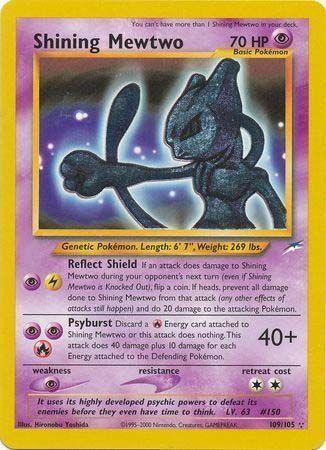 109, Holofoil, Neo Destiny Unlimited, Psychic, Psychic[×2], Secret Rare Shining Mewtwo (109/105) [Neo Destiny Unlimited] - Trading Card World