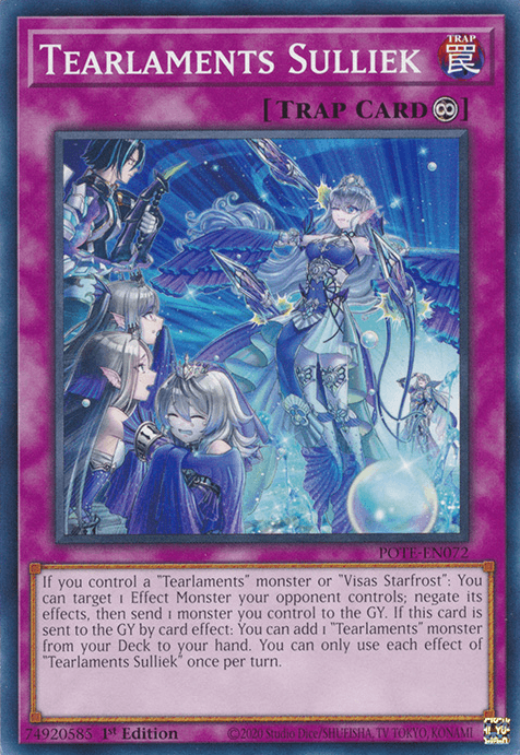 1st Edition, Common, Continuous Trap, Power of the Elements, Trap, Unlimited Tearlaments Sulliek [POTE-EN072] Common - Trading Card World