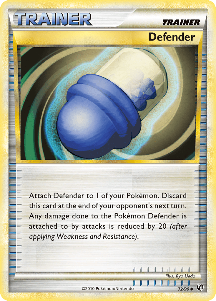 72, HeartGold & SoulSilver: Undaunted, Item, Normal, Reverse Holofoil, Uncommon Defender (72/90) [HeartGold & SoulSilver: Undaunted] - Trading Card World