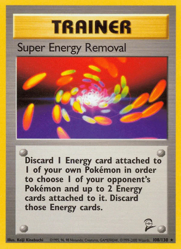 108, Base Set 2, Normal, Rare, Trainer Super Energy Removal (108/130) [Base Set 2] - Trading Card World