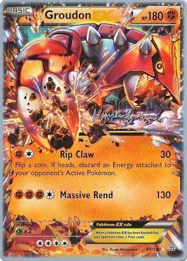 85, Fighting, Grass[×2], Normal, Ultra Rare, World Championships 2015 Groudon EX (85/160) (Primal Groudon - Alejandro Ng-Guzman) [World Championships 2015] - Trading Card World