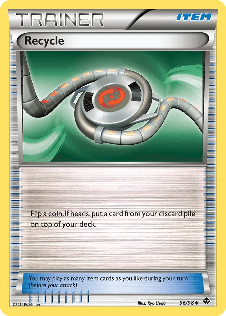 96, Black & White: Emerging Powers, Item, Normal, Reverse Holofoil, Uncommon Recycle (96/98) [Black & White: Emerging Powers] - Trading Card World