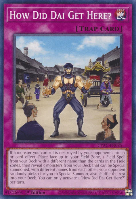 1st Edition, Common, Cyberstorm Access, Normal Trap, Trap How Did Dai Get Here? [CYAC-EN085] Common - Trading Card World