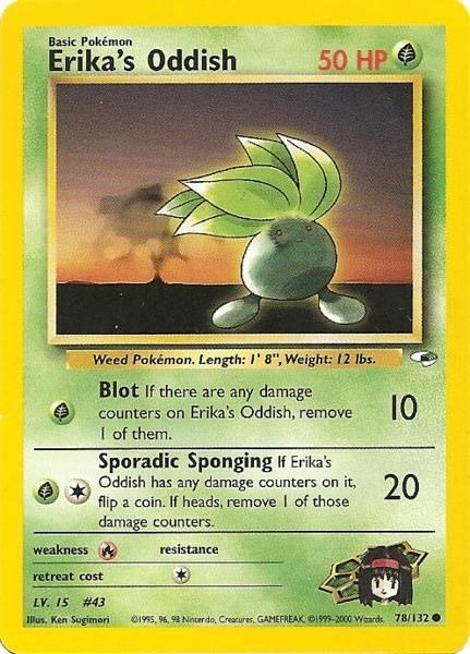 78, Common, Fire[×2], Grass, Gym Heroes Unlimited, Normal Erika's Oddish (78/132) [Gym Heroes Unlimited] - Trading Card World
