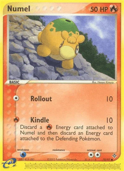 70, Common, EX: Dragon, Fire, Normal, Reverse Holofoil, Water[×2] Numel (70/97) [EX: Dragon] - Trading Card World