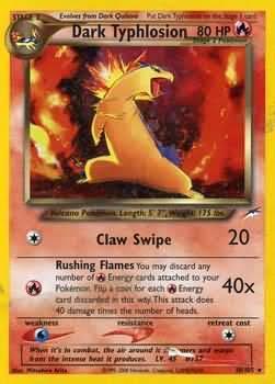 10, Fire, Holo Rare, Holofoil, Neo Destiny Unlimited, Water[×2] Dark Typhlosion (10/105) [Neo Destiny Unlimited] - Trading Card World