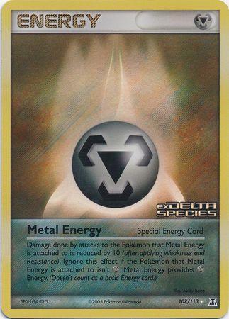 EX: Delta Species, Rare, Reverse Holofoil Metal Energy (107/113) (Stamped) [EX: Delta Species] - Trading Card World