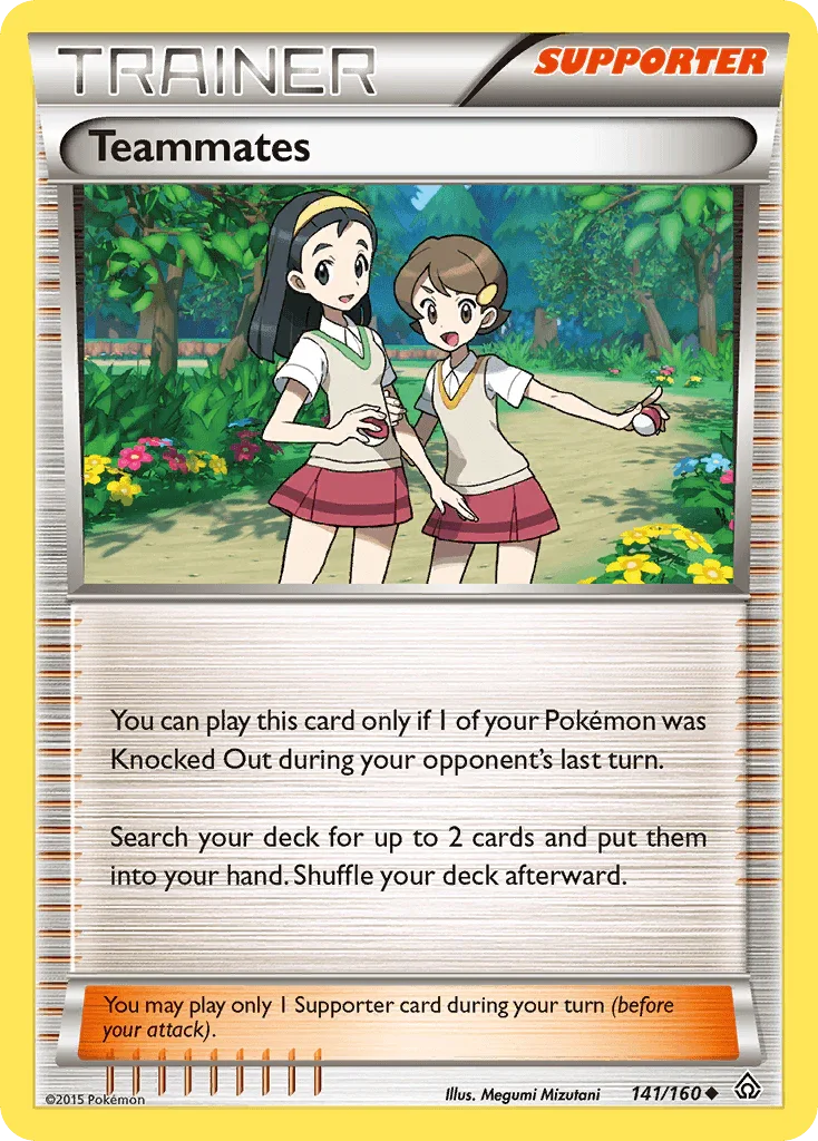 141, Normal, Reverse Holofoil, Supporter, Uncommon, XY: Primal Clash Teammates (141/160) [XY: Primal Clash] - Trading Card World