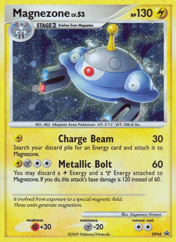 Diamond & Pearl: Black Star Promos, DP44, Fighting [+30], Holo Rare, Holofoil, Lightning, Metal [-20] Magnezone (DP44) [Diamond & Pearl: Black Star Promos] - Trading Card World