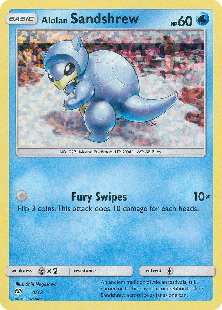 Holofoil, McDonald's Promos: 2019 Collection, Metal[×2], Promo, Water Alolan Sandshrew (4/12) [McDonald's Promos: 2019 Collection] - Trading Card World