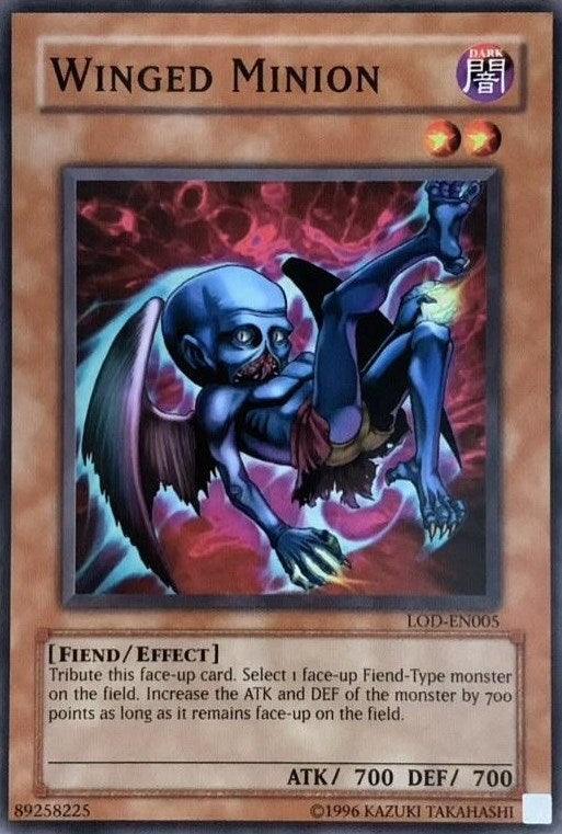 Common, Dark, Effect Monster, Fiend, Legacy of Darkness, Unlimited Winged Minion [LOD-EN005] Common - Trading Card World