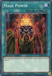 1st Edition, Common, Equip Spell, Speed Duel: Battle City Box, Spell Mage Power [SBCB-EN100] Common - Trading Card World