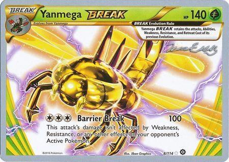 Grass, Normal, Rare, World Championships 2016 Yanmega BREAK (8/114) (Bebe - Jesper Eriksen) [World Championships 2016] - Trading Card World