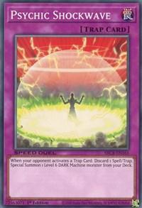 1st Edition, Common, Normal Trap, Speed Duel: Battle City Box, Trap Psychic Shockwave [SBCB-EN165] Common - Trading Card World