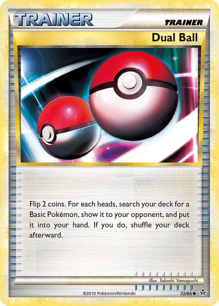 72, HeartGold & SoulSilver: Unleashed, Item, Normal, Reverse Holofoil, Uncommon Dual Ball (72/95) [HeartGold & SoulSilver: Unleashed] - Trading Card World