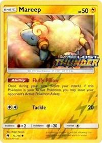 75, Fx2, Lightning, M-20, Promo, Reverse Holofoil, Sun & Moon: Lost Thunder Mareep (75/214) (Toys R Us Promo) [Sun & Moon: Lost Thunder] - Trading Card World
