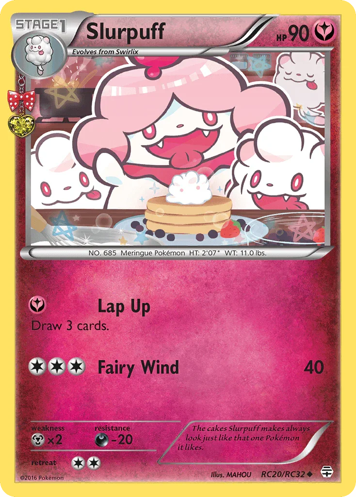 Darkness[-20], Fairy, Holofoil, Metal[×2], RC20, Uncommon, XY: Generations Slurpuff (RC20/RC32) [XY: Generations] - Trading Card World