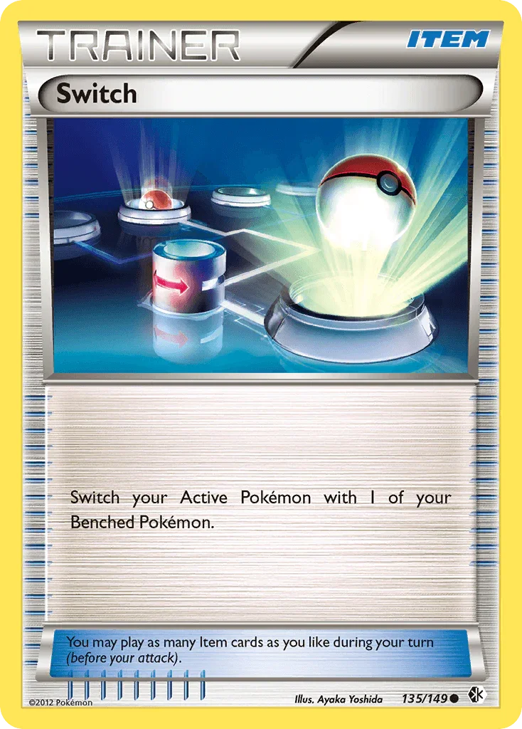 135, Black & White: Boundaries Crossed, Common, Item, Normal, Reverse Holofoil Switch (135/149) [Black & White: Boundaries Crossed] - Trading Card World