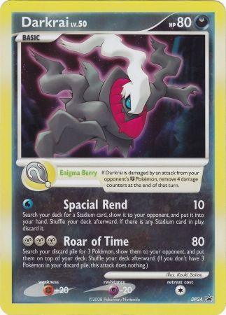 Darkness, Diamond & Pearl: Black Star Promos, DP24, Fighting[+20], Holofoil, Promo, Psychic[-20] Darkrai (DP24) (Jumbo Card) [Diamond & Pearl: Black Star Promos] - Trading Card World