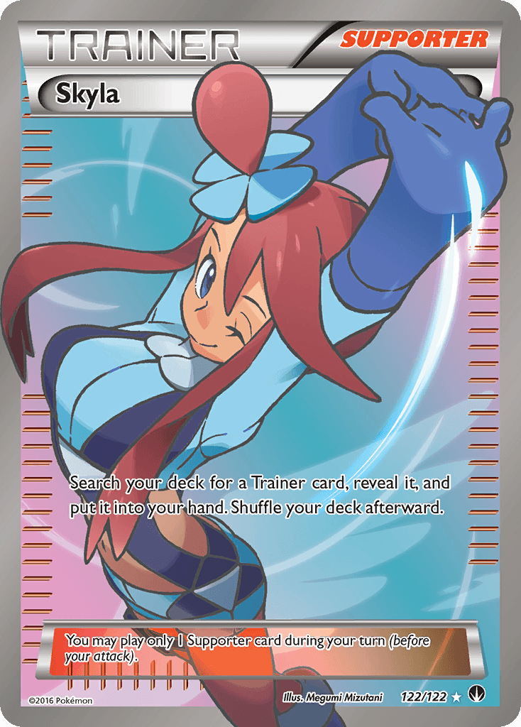 122, Holofoil, Supporter, Ultra Rare, XY: BREAKpoint Skyla (122/122) [XY: BREAKpoint] - Trading Card World