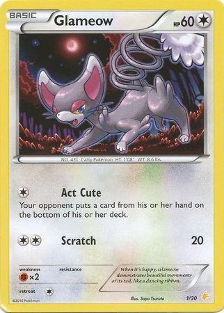 Colorless, Fighting[×2], Normal, Promo, XY: Trainer Kit 3 - Pikachu Libre Glameow (1/30) [XY: Trainer Kit 3 - Pikachu Libre] - Trading Card World