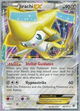 60, Fire[×2], Metal, Normal, Psychic[-20], Ultra Rare, World Championships 2014 Jirachi EX (60/101) (Emerald King - Andrew Estrada) [World Championships 2014] - Trading Card World
