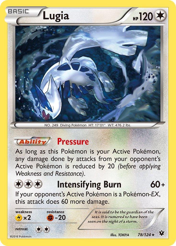78, Colorless, Fighting[-20], Holo Rare, Holofoil, Lightning[×2], XY: Fates Collide Lugia (78/124) (Theme Deck Exclusive) [XY: Fates Collide] - Trading Card World