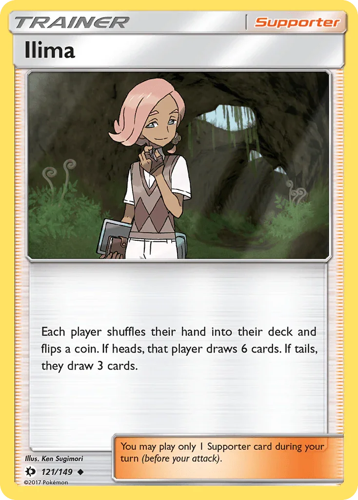 121, Normal, Reverse Holofoil, Sun & Moon: Base Set, Supporter, Uncommon Ilima (121/149) [Sun & Moon: Base Set] - Trading Card World