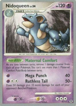 30, Lightning[-20], Normal, Psychic, Psychic[+30], Rare, World Championships 2009 Nidoqueen LV.54 (30/111) (Queengar - Jason Martinez) [World Championships 2009] - Trading Card World