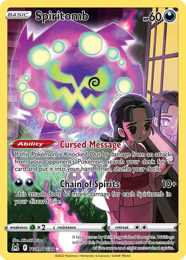 Darkness, Grass [x2], Holofoil, Secret Rare, Sword & Shield: Lost Origin, TG09 Spiritomb (TG09/TG30) [Sword & Shield: Lost Origin] - Trading Card World