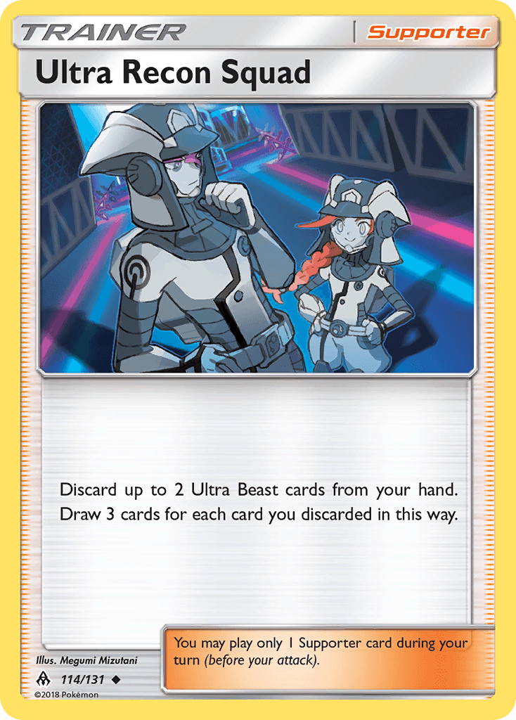 114, Normal, Reverse Holofoil, Sun & Moon: Forbidden Light, Supporter, Uncommon Ultra Recon Squad (114/131) [Sun & Moon: Forbidden Light] - Trading Card World