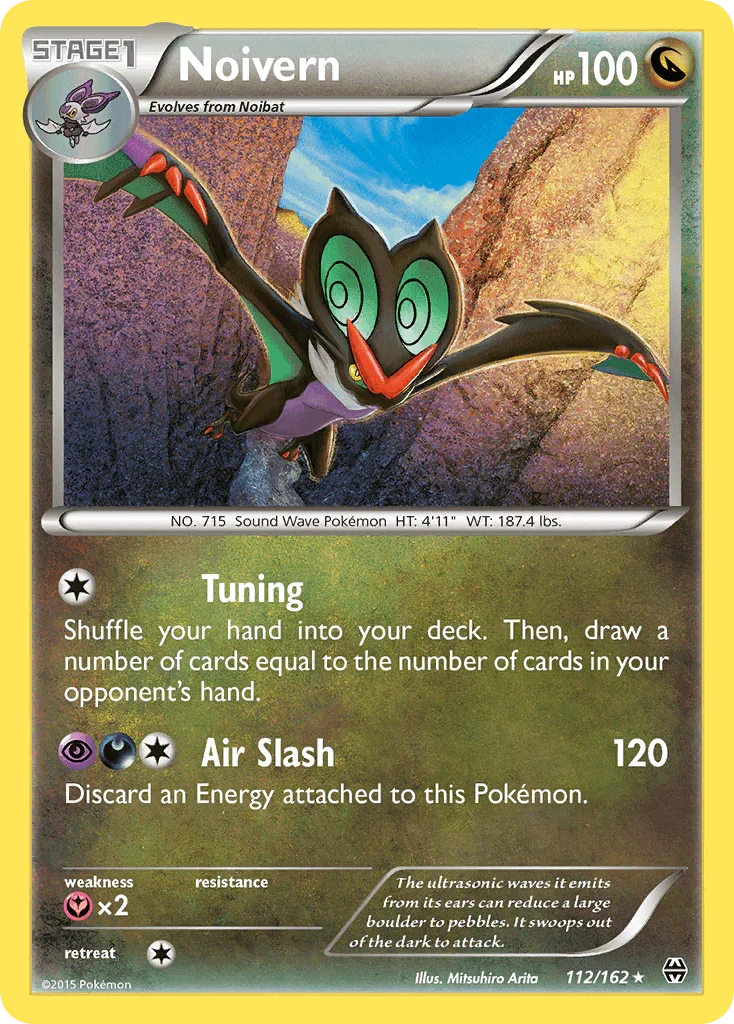 112, Dragon, Fairy[×2], Normal, Rare, Reverse Holofoil, XY: BREAKthrough Noivern (112/162) [XY: BREAKthrough] - Trading Card World