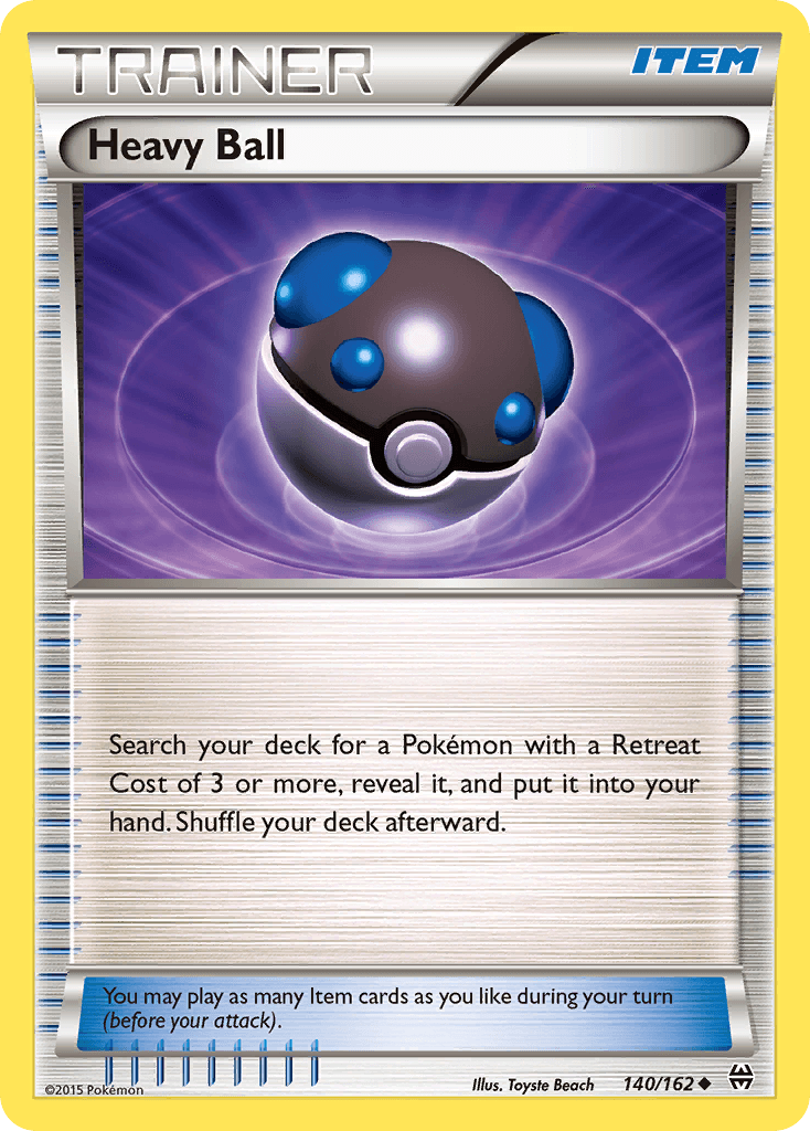 140, Item, Normal, Reverse Holofoil, Uncommon, XY: BREAKthrough Heavy Ball (140/162) [XY: BREAKthrough] - Trading Card World