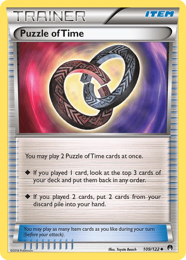 109, Item, Normal, Reverse Holofoil, Uncommon, XY: BREAKpoint Puzzle of Time (109/122) [XY: BREAKpoint] - Trading Card World