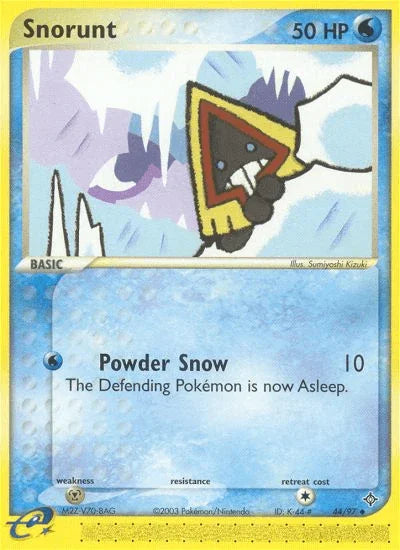 44, EX: Dragon, Metal[×2], Normal, Reverse Holofoil, Uncommon, Water Snorunt (44/97) [EX: Dragon] - Trading Card World