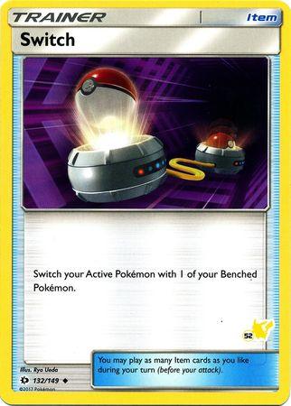 132, Battle Academy 2020, Item, Normal, Promo Switch (132/149) (Pikachu Stamp #52) [Battle Academy 2020] - Trading Card World