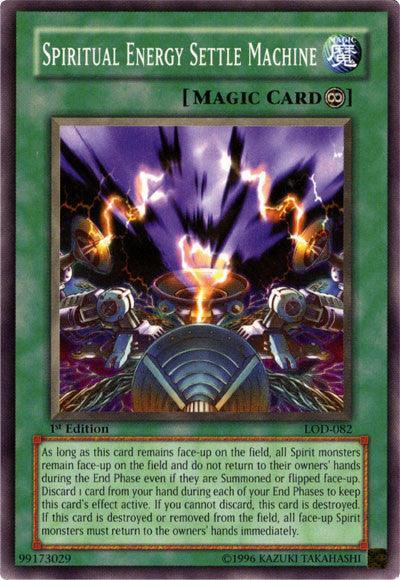 1st Edition, Common, Continuous Spell, Legacy of Darkness, Spell, Unlimited Spiritual Energy Settle Machine [LOD-082] Common - Trading Card World