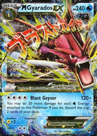 27, Holofoil, Lightning[x2], Promo, Water, XY: BREAKpoint M Gyarados EX (27/122) (Jumbo Card) [XY: BREAKpoint] - Trading Card World